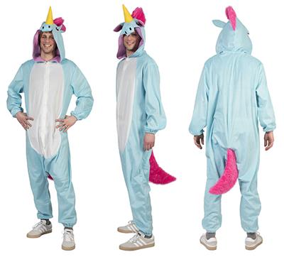 Unicorn pak Blue Berry volwassenen vooraanzicht – carnavalskostuum