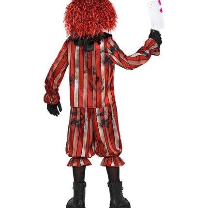 Gemene clowns jas voor jongens detailopname – kostuums