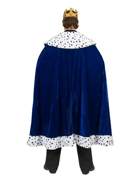 Koningscape deluxe blauw achterkant – carnaval outfit