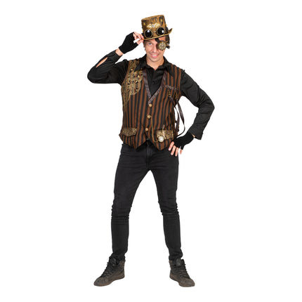 Steampunk pak Stanley vooraanzicht – carnavalskostuum