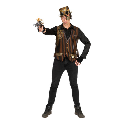 Steampunk pak Stanley zijaanzicht – verkleedkleding