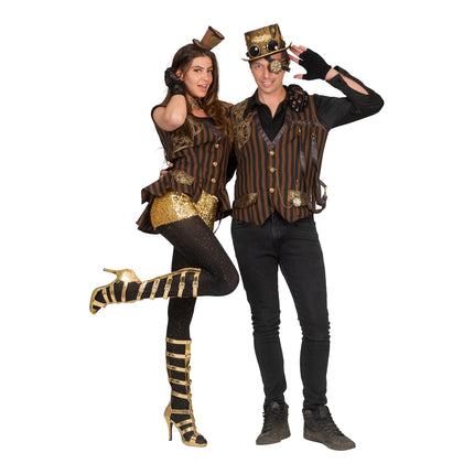 Steampunk pak Stanley compleet gestyled – kostuum volwassenen