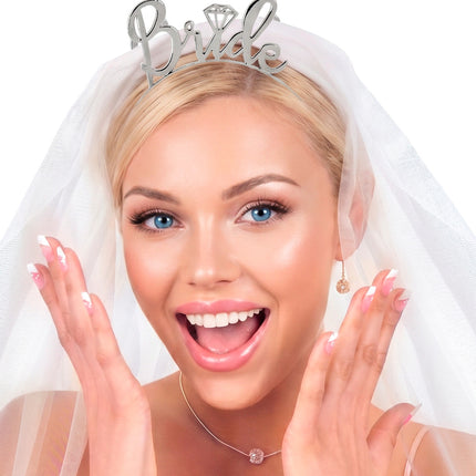Bruids tiara voor dames detailopname – accessoires