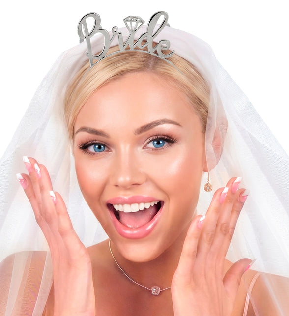 Bruids tiara voor dames detailopname – accessoires