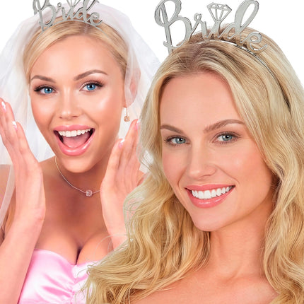 Bruids tiara voor dames achterkant – accessoires