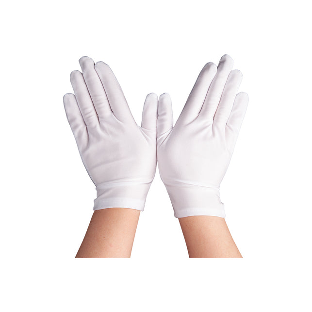 Korte dames handschoenen wit Lini