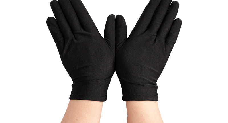 Korte dames handschoenen zwart Lini