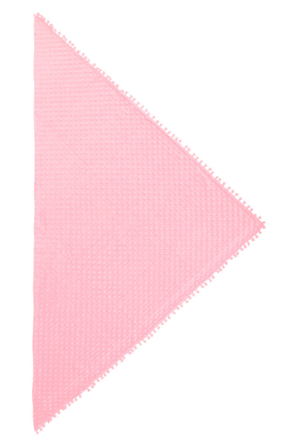 Driehoek sjaal Bubble pastel roze