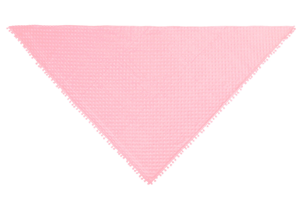 Driehoek sjaal Bubble pastel roze — foto 2