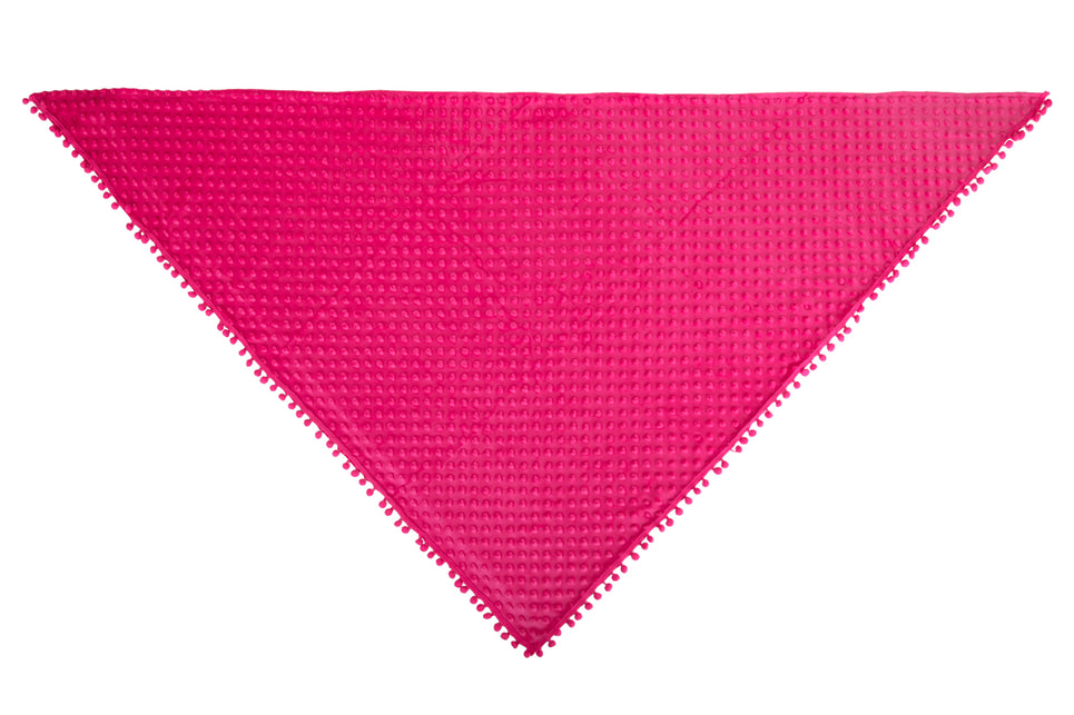 Driehoek sjaal Bubble Neon roze — foto 2