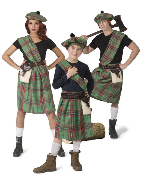 Groene Schotse kilt kinderen — foto 4
