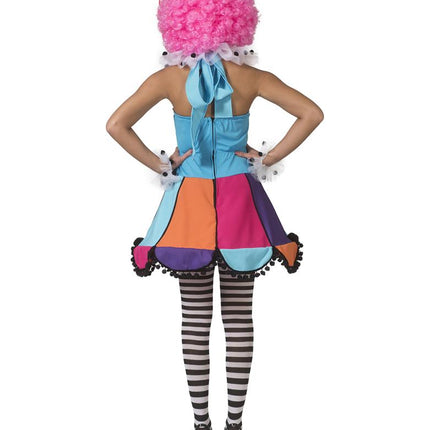 Regenboog clown jurkje Patty dames — foto 3