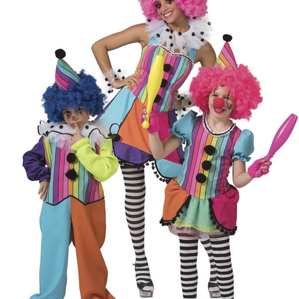 Regenboog clown jurkje Patty dames — foto 4