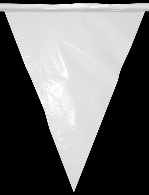 Witte vlaggenlijn slinger 5mtr. — foto 2