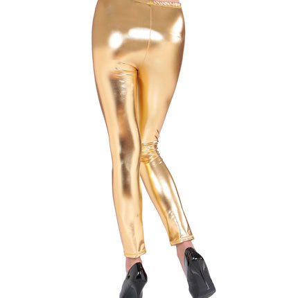 Gouden legging glans — foto 3