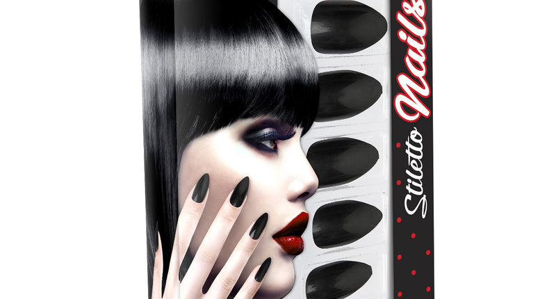 Stiletto nagels zwart