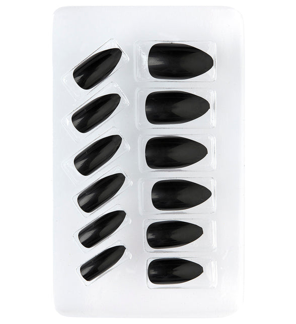 Stiletto nagels zwart — foto 2