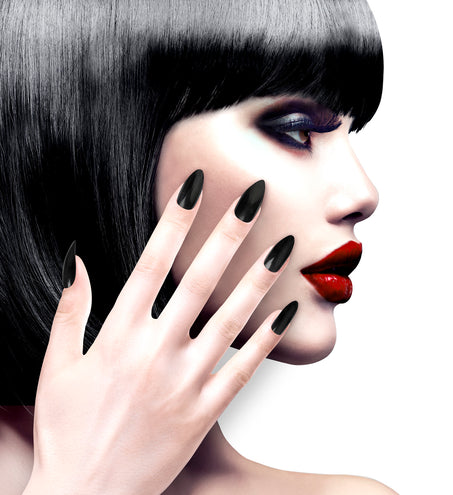 Stiletto nagels zwart — foto 3
