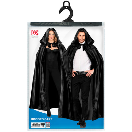 Zwarte cape met capuchon — foto 2