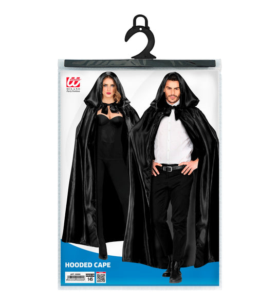 Zwarte cape met capuchon — foto 2