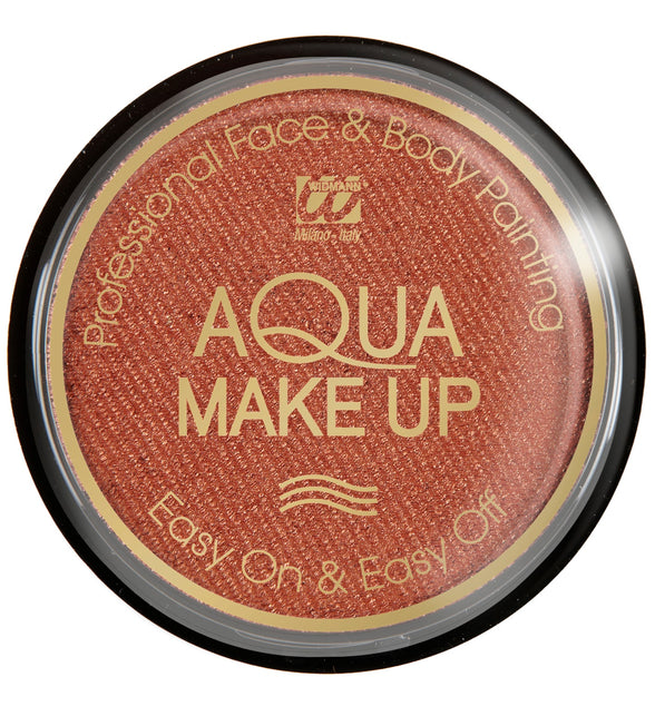 Bronze schmink aqua metallic