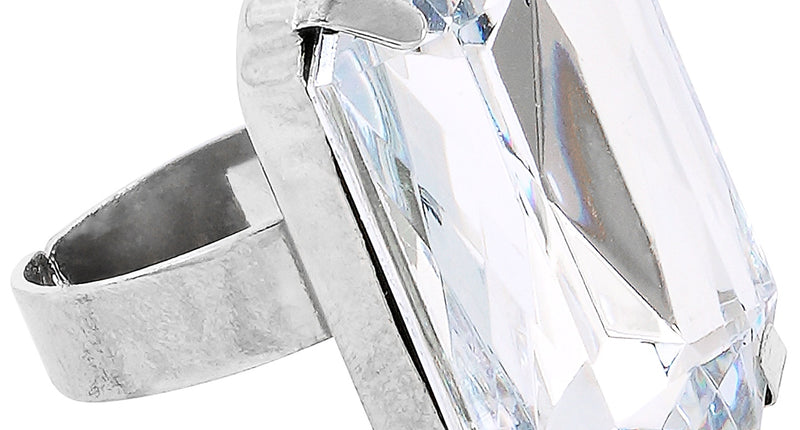 Ring met nep diamant