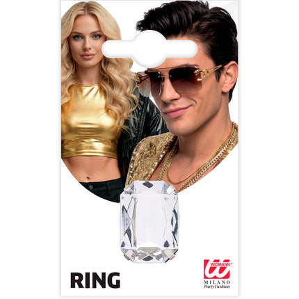 Ring met nep diamant — foto 3