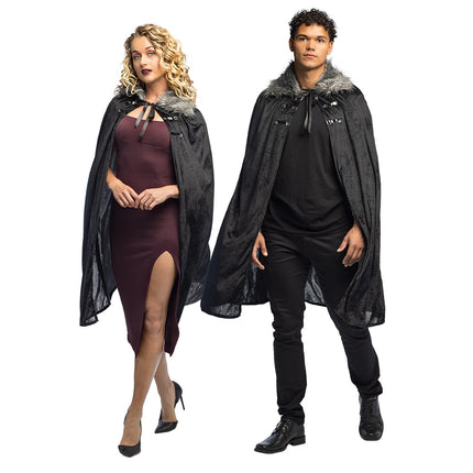 Cape Crimson zwart 113 cm vampier