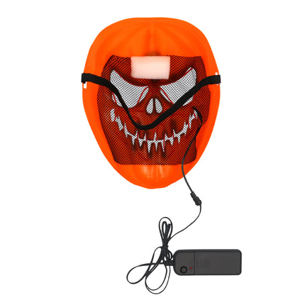 LED masker Pompoen gedragen
