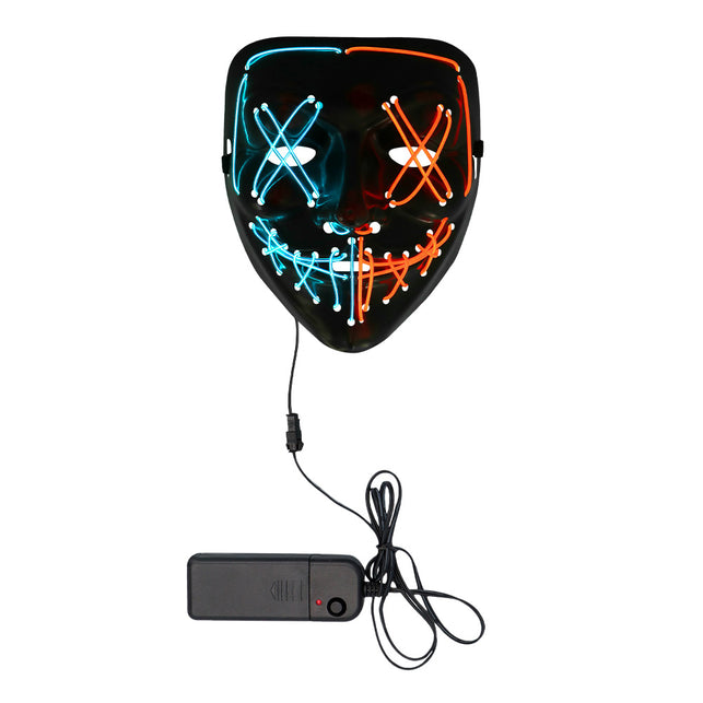 LED masker Killer smile duo Halloween detail
