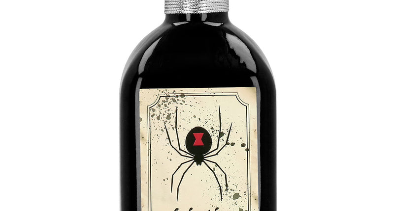 Glazen flesje Black widow venom heks Halloween