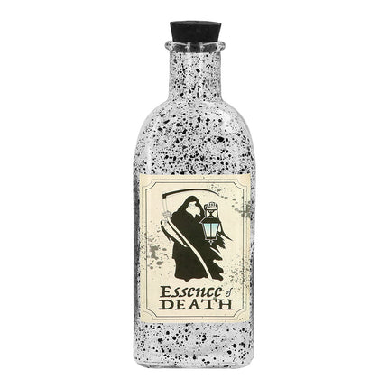 Glazen flesje Essence of death heks Halloween 19,5 cm