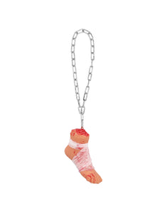 Decoratie Bloederige voet ketting 62 cm Halloween horror