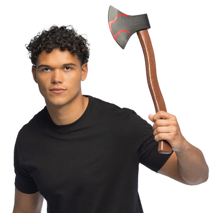 Bijl Bloody 49 cm bebloed Halloween axeman