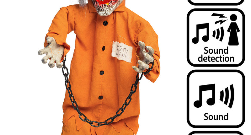 Staande decoratie Death prisoner 100 cm Halloween LED