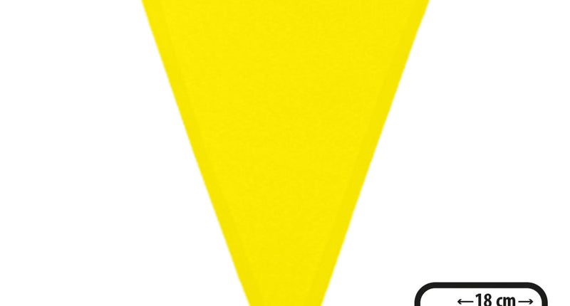 Gele polyester vlaggenlijn 6 meter