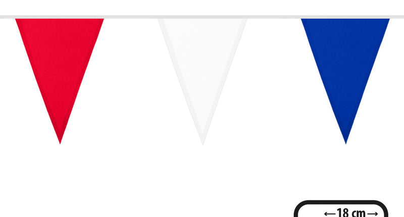 Nederland vlaggenlijn rood wit blauw 6 meter