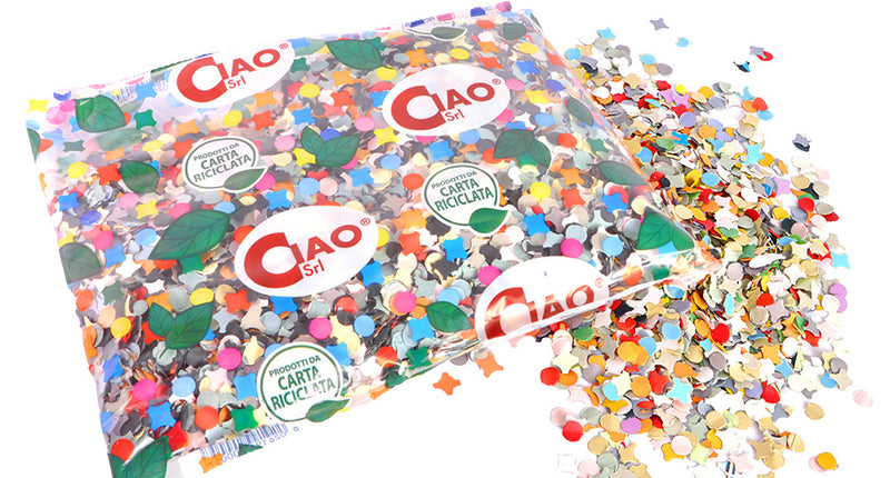 Zak confetti Party multikleur papier