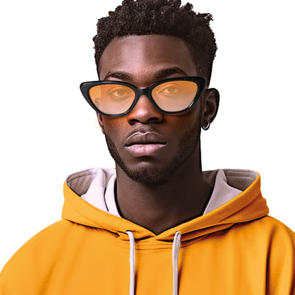 Rapper bril zwart hiphop
