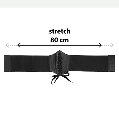 Gothic korset zwart M/L gedragen