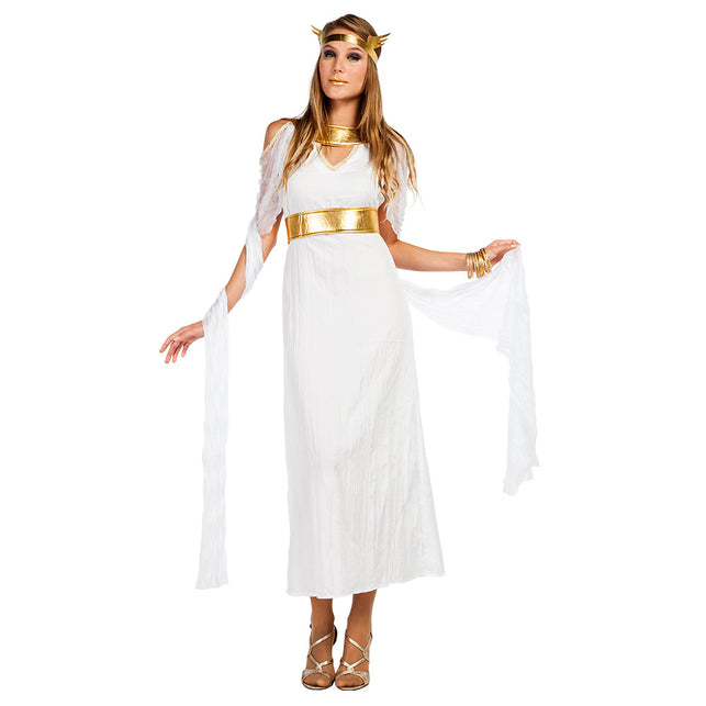 Kostuum Godin Hera Griekse godin toga dames