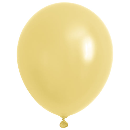 40 ballonnen Macaron geel 10 inch
