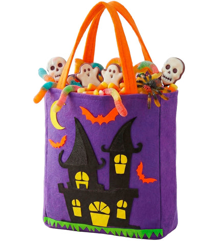 Tas trick-or-treat spookhuis vooraanzicht – verkleedkleding