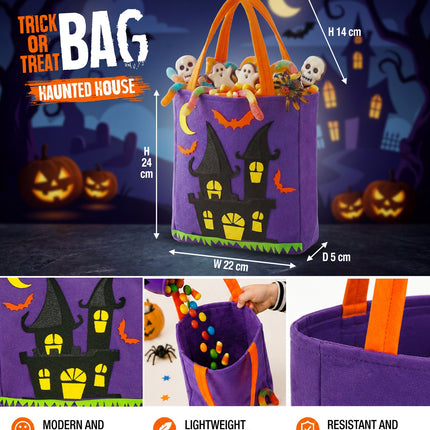 Tas trick-or-treat spookhuis totaalbeeld – verkleedkleding