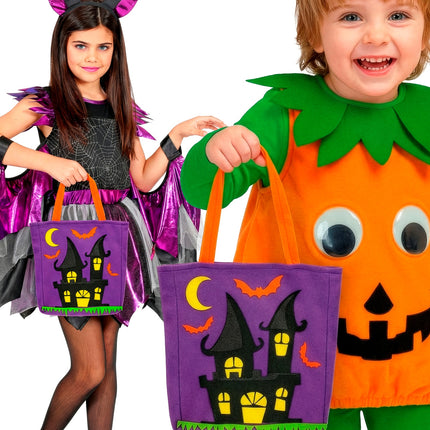 Tas trick-or-treat spookhuis achterkant – verkleedkleding