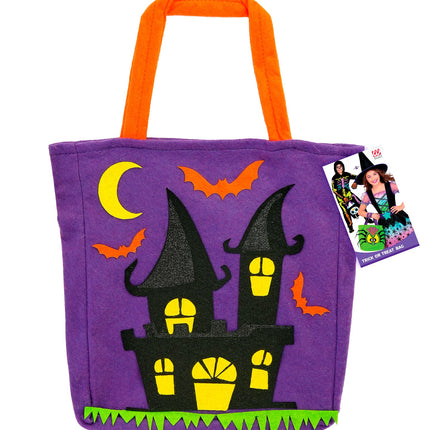 Tas trick-or-treat spookhuis zijaanzicht – verkleedkleding