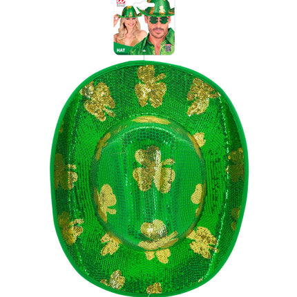 Hoed St. Patrick's Day pailletten zijaanzicht – hoeden