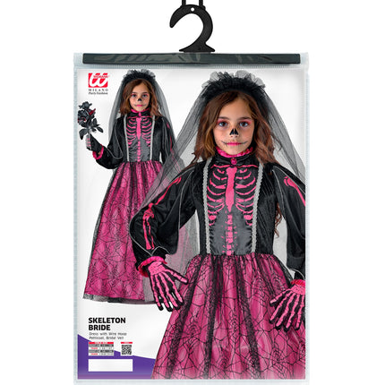 Skelet bruids jurk voor meisjes close-up – kostuums