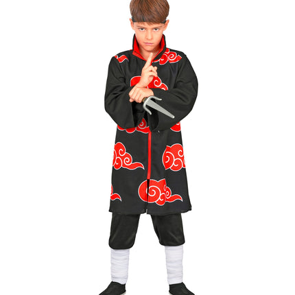 Wolk ninja tuniek voor jongens zijaanzicht – kostuums
