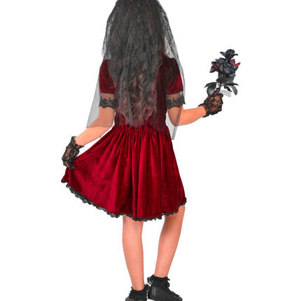 Gothic vampier bruids jurk voor meisjes detailopname – kostuums
